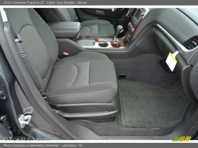 Cyber Grey Metallic / Ebony 2014 Chevrolet Traverse LT