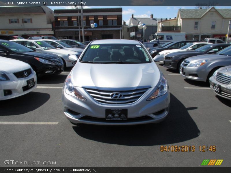 Radiant Silver / Gray 2011 Hyundai Sonata GLS