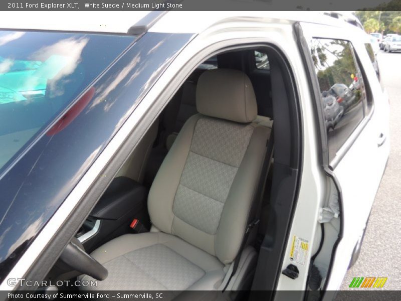White Suede / Medium Light Stone 2011 Ford Explorer XLT
