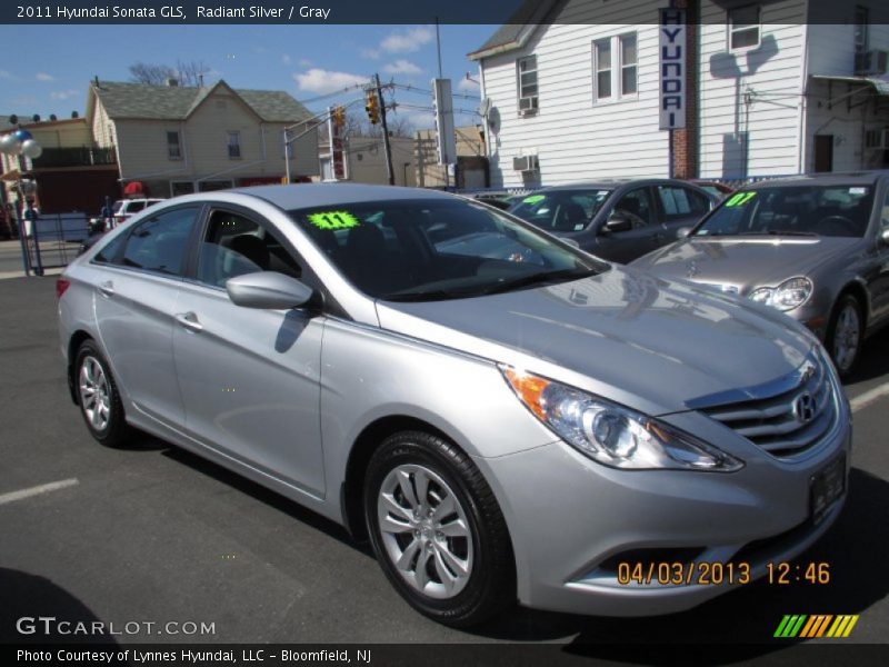 Radiant Silver / Gray 2011 Hyundai Sonata GLS