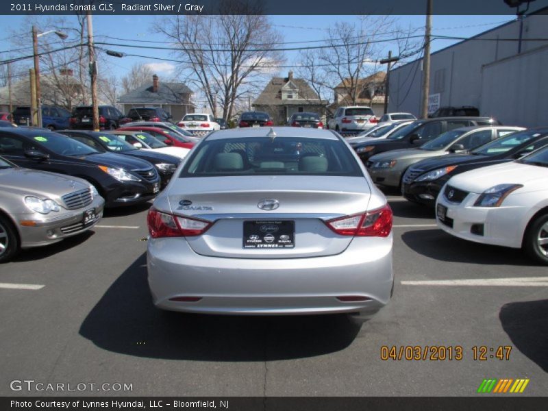 Radiant Silver / Gray 2011 Hyundai Sonata GLS