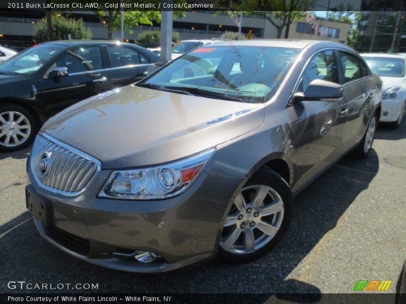 Gold Mist Metallic / Cocoa/Cashmere 2011 Buick LaCrosse CXL AWD