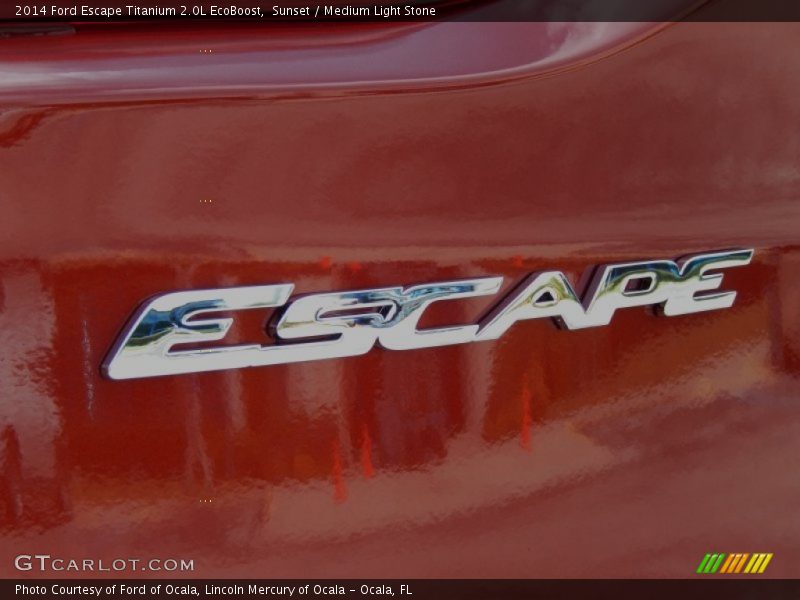 Sunset / Medium Light Stone 2014 Ford Escape Titanium 2.0L EcoBoost