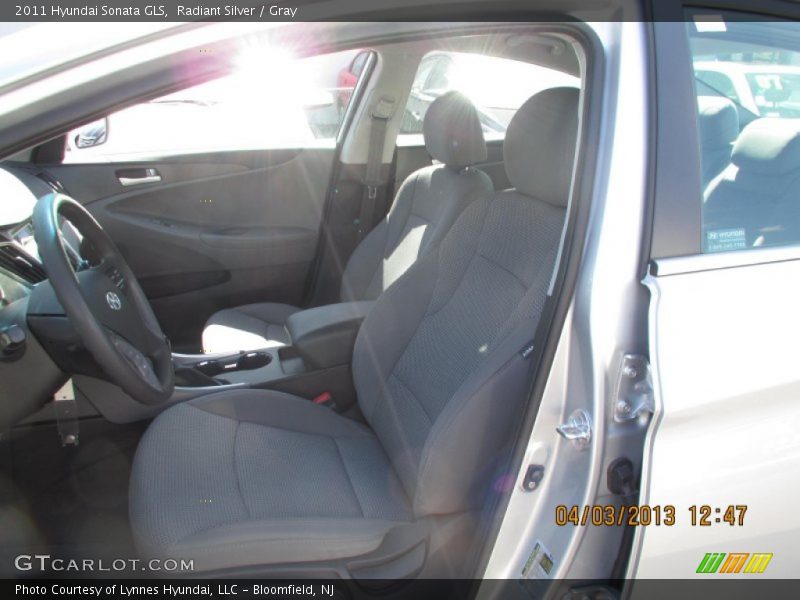 Radiant Silver / Gray 2011 Hyundai Sonata GLS