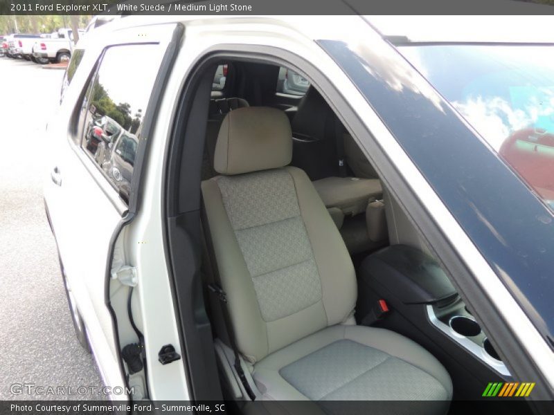 White Suede / Medium Light Stone 2011 Ford Explorer XLT