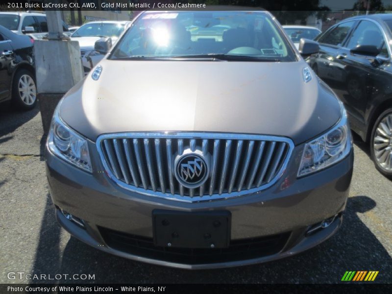 Gold Mist Metallic / Cocoa/Cashmere 2011 Buick LaCrosse CXL AWD