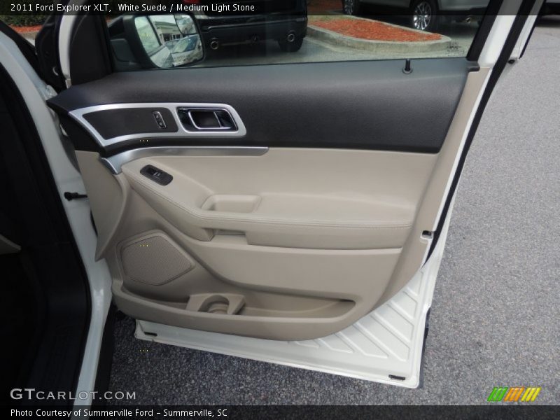 White Suede / Medium Light Stone 2011 Ford Explorer XLT