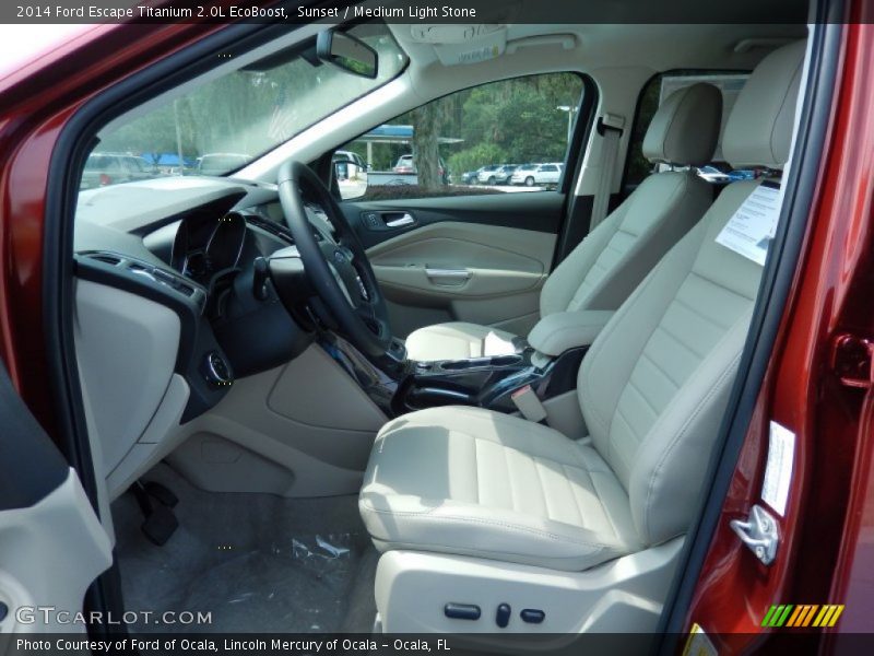 Sunset / Medium Light Stone 2014 Ford Escape Titanium 2.0L EcoBoost
