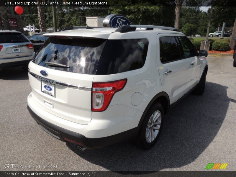 White Suede / Medium Light Stone 2011 Ford Explorer XLT