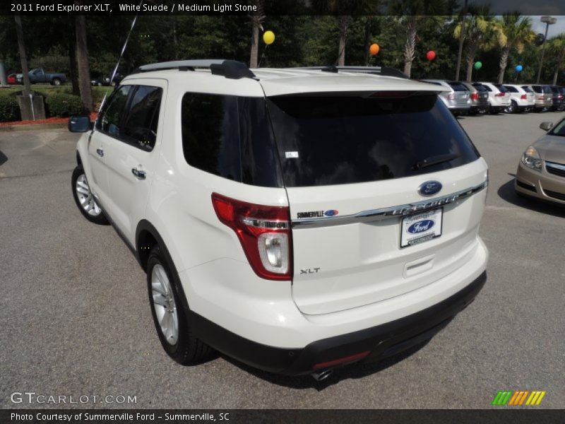 White Suede / Medium Light Stone 2011 Ford Explorer XLT