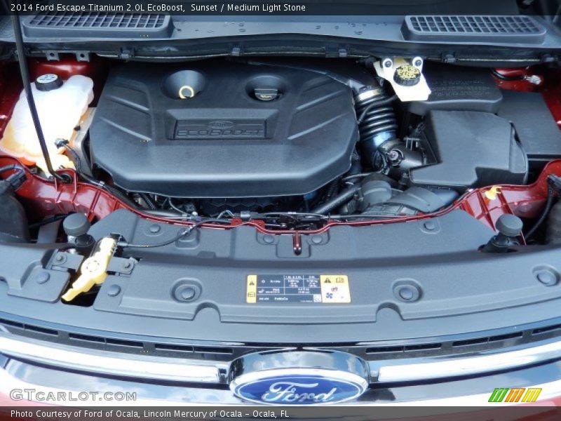 Sunset / Medium Light Stone 2014 Ford Escape Titanium 2.0L EcoBoost