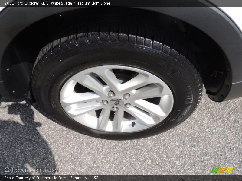 White Suede / Medium Light Stone 2011 Ford Explorer XLT