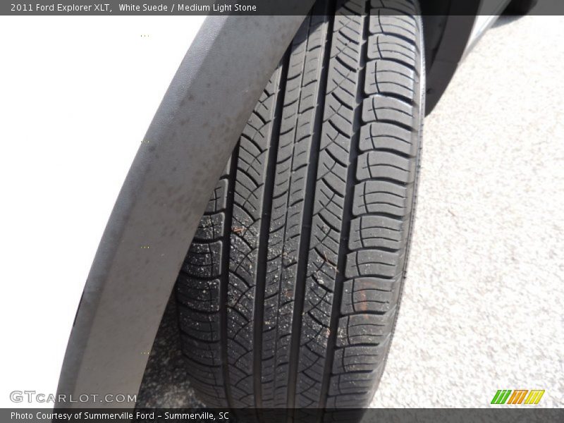 White Suede / Medium Light Stone 2011 Ford Explorer XLT