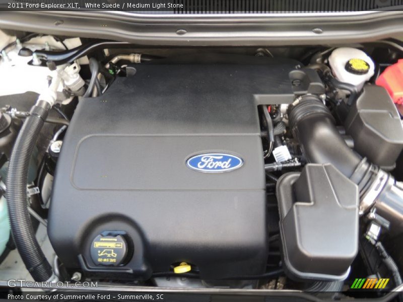 White Suede / Medium Light Stone 2011 Ford Explorer XLT