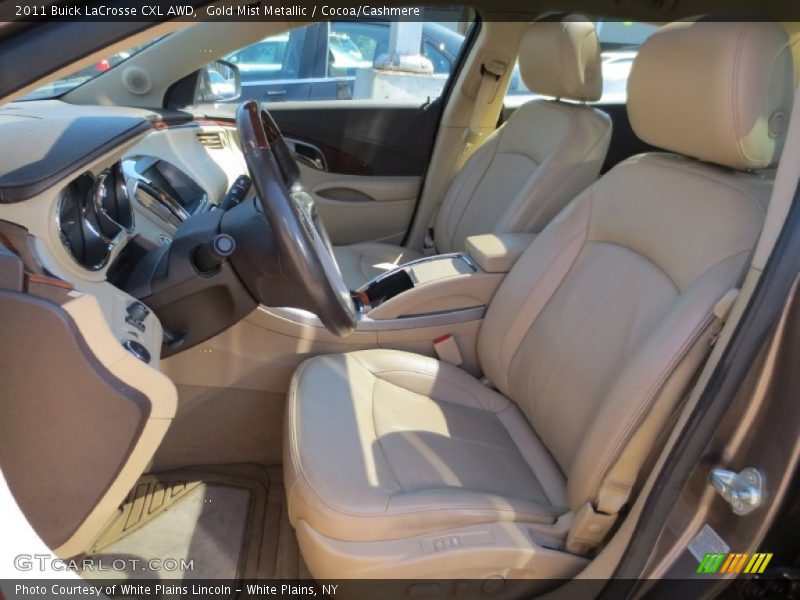 Gold Mist Metallic / Cocoa/Cashmere 2011 Buick LaCrosse CXL AWD