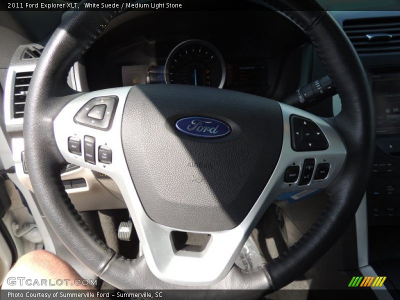 White Suede / Medium Light Stone 2011 Ford Explorer XLT