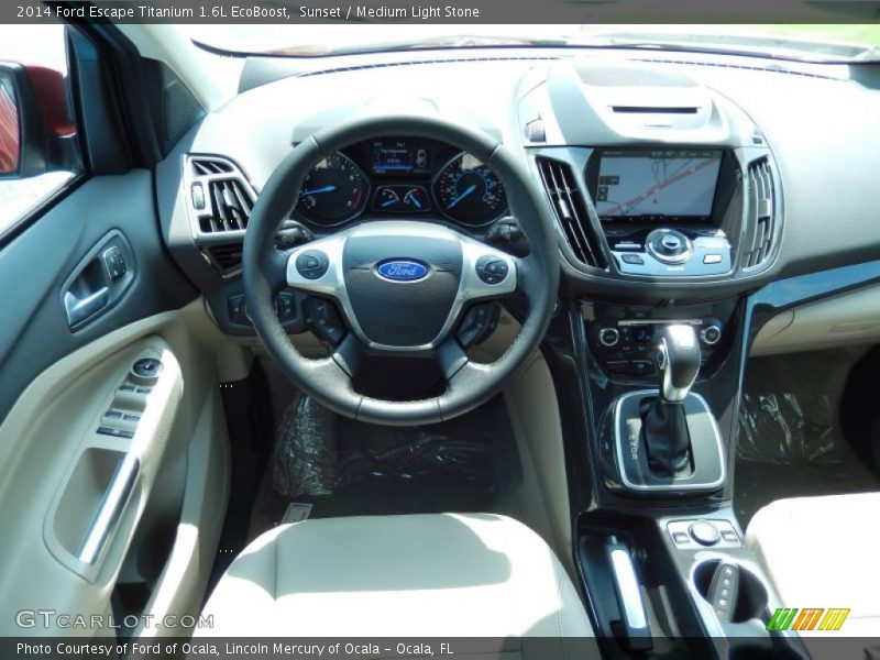 Sunset / Medium Light Stone 2014 Ford Escape Titanium 1.6L EcoBoost