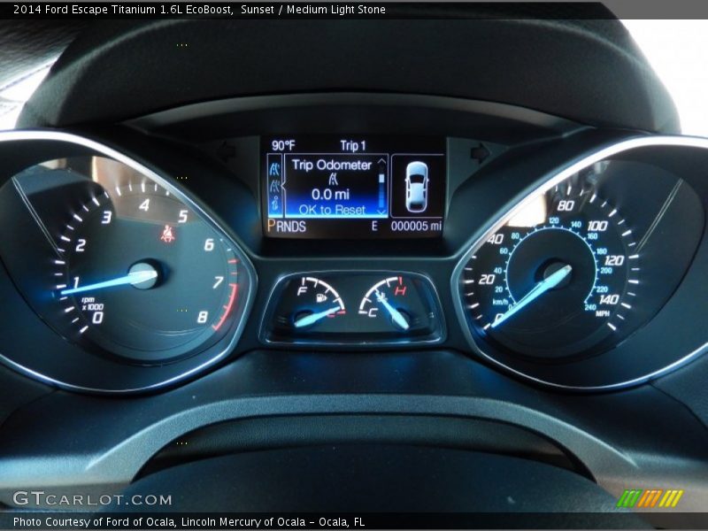 Sunset / Medium Light Stone 2014 Ford Escape Titanium 1.6L EcoBoost