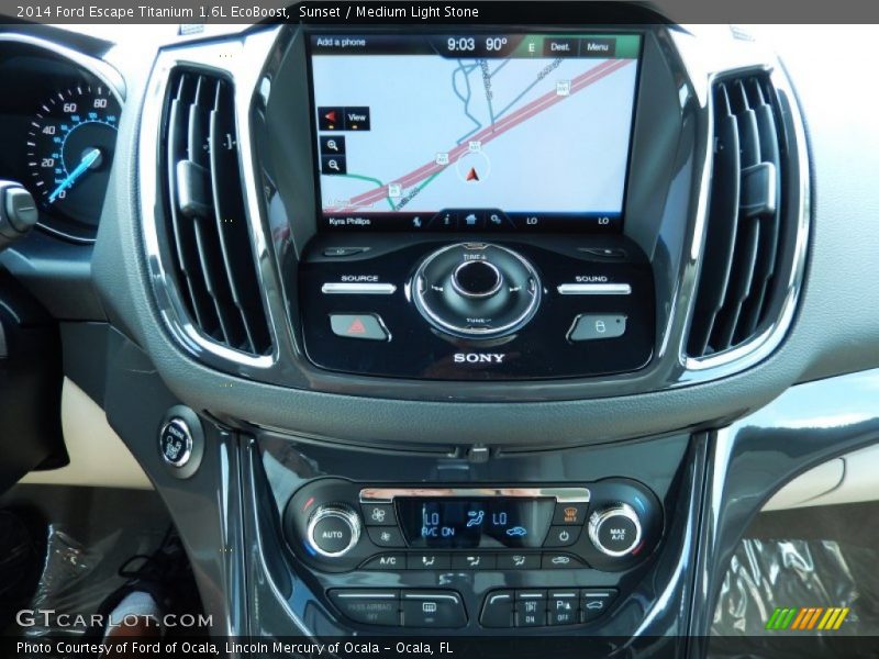 Sunset / Medium Light Stone 2014 Ford Escape Titanium 1.6L EcoBoost