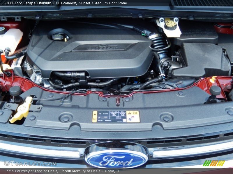 Sunset / Medium Light Stone 2014 Ford Escape Titanium 1.6L EcoBoost