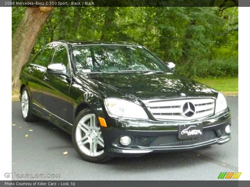 Black / Black 2008 Mercedes-Benz C 350 Sport
