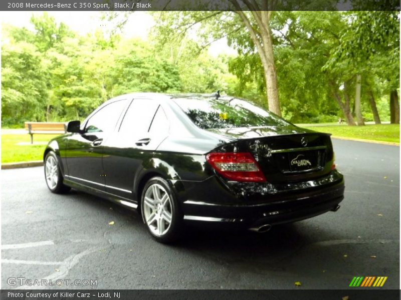 Black / Black 2008 Mercedes-Benz C 350 Sport