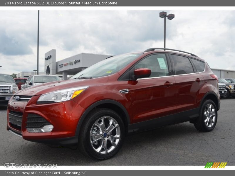 Sunset / Medium Light Stone 2014 Ford Escape SE 2.0L EcoBoost