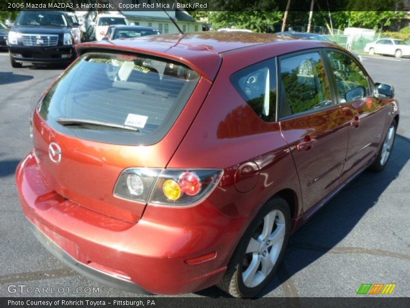 Copper Red Mica / Black/Red 2006 Mazda MAZDA3 s Hatchback