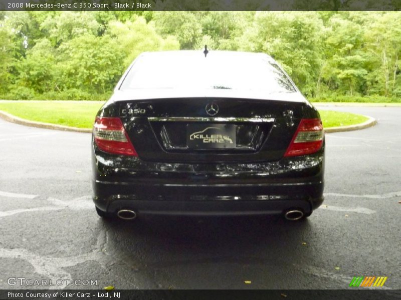 Black / Black 2008 Mercedes-Benz C 350 Sport