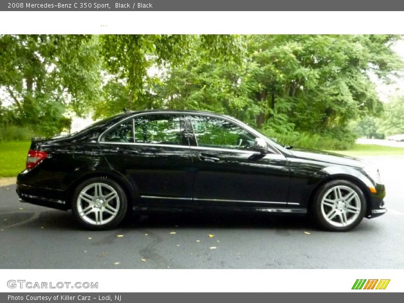 Black / Black 2008 Mercedes-Benz C 350 Sport