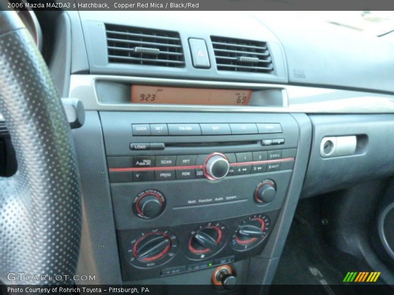 Copper Red Mica / Black/Red 2006 Mazda MAZDA3 s Hatchback
