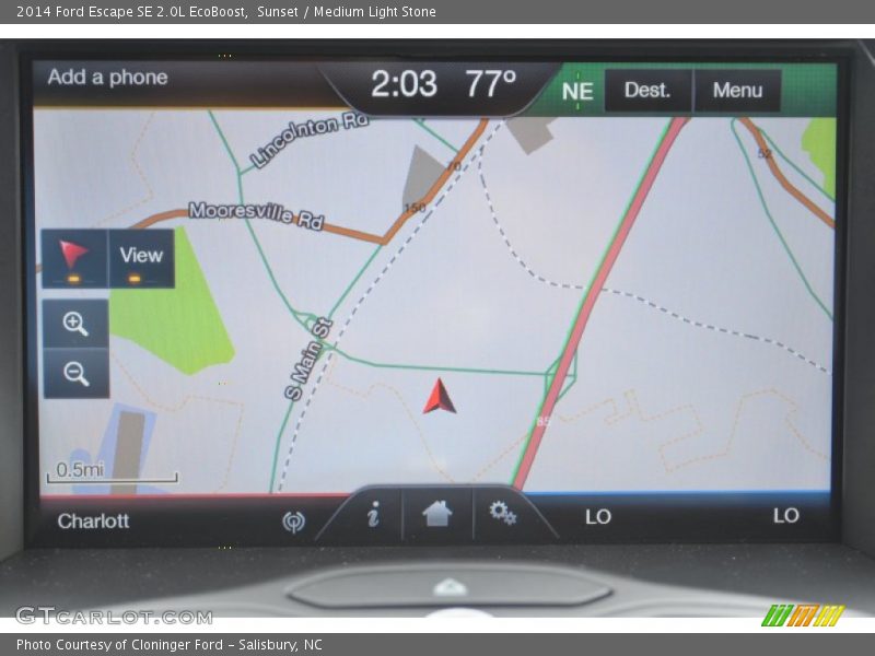 Navigation of 2014 Escape SE 2.0L EcoBoost