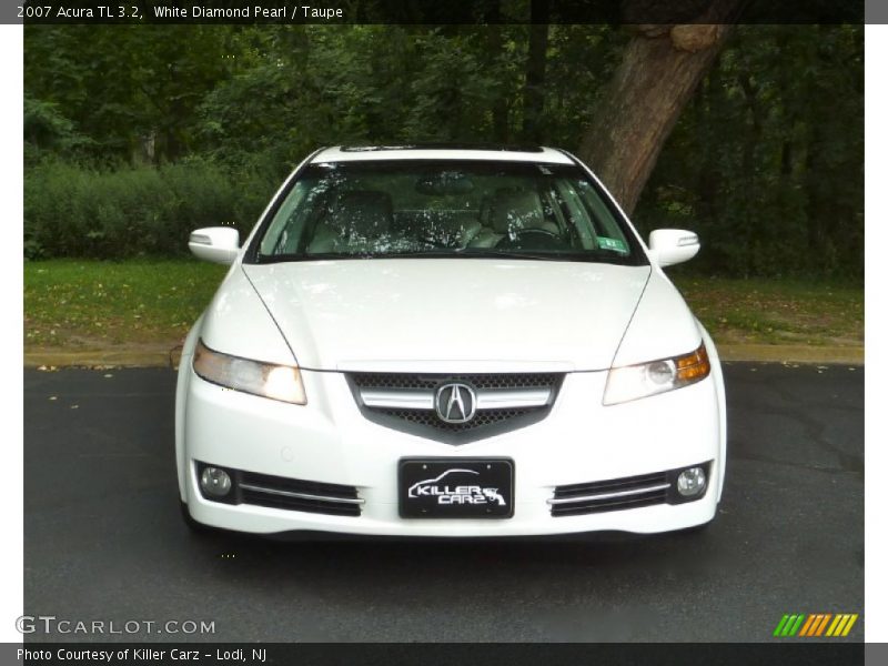 White Diamond Pearl / Taupe 2007 Acura TL 3.2