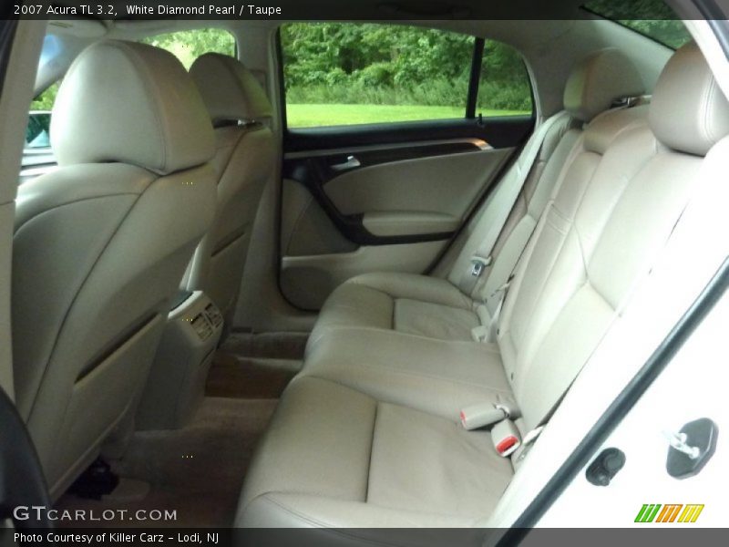 White Diamond Pearl / Taupe 2007 Acura TL 3.2