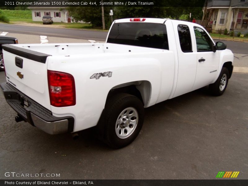 Summit White / Dark Titanium 2011 Chevrolet Silverado 1500 Extended Cab 4x4