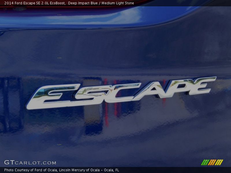 Deep Impact Blue / Medium Light Stone 2014 Ford Escape SE 2.0L EcoBoost
