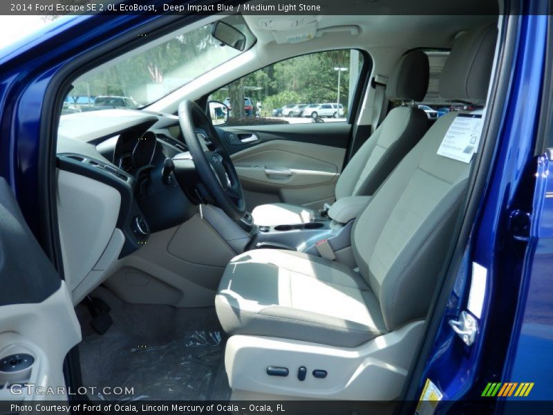 Deep Impact Blue / Medium Light Stone 2014 Ford Escape SE 2.0L EcoBoost