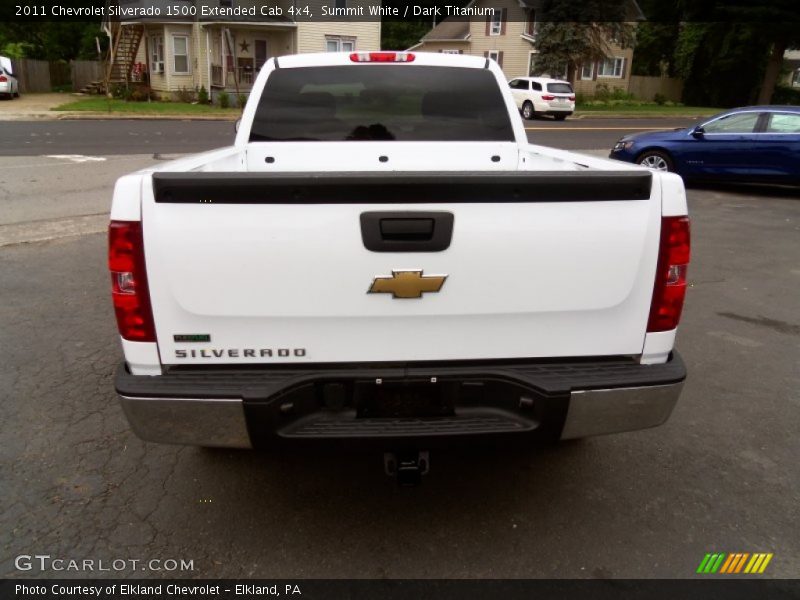 Summit White / Dark Titanium 2011 Chevrolet Silverado 1500 Extended Cab 4x4