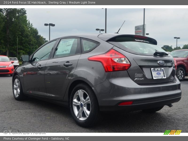 Sterling Gray / Medium Light Stone 2014 Ford Focus SE Hatchback