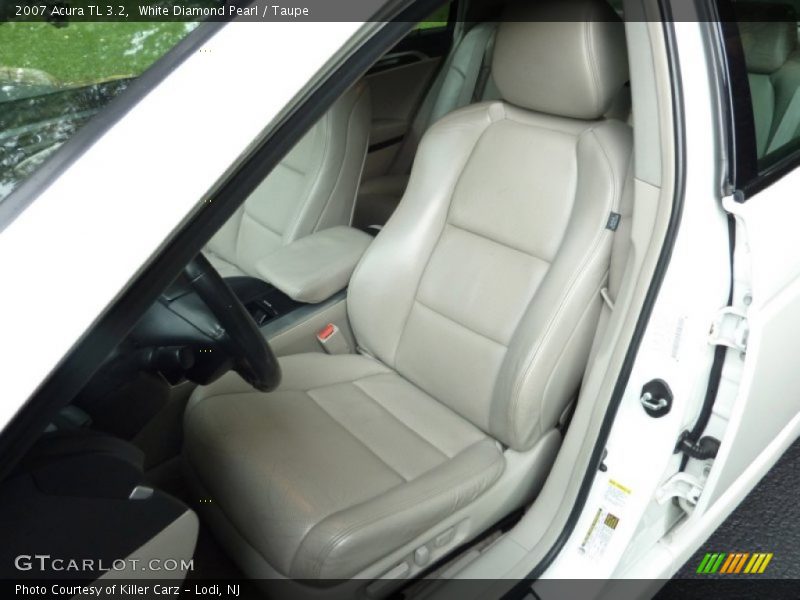 White Diamond Pearl / Taupe 2007 Acura TL 3.2