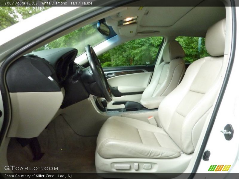 White Diamond Pearl / Taupe 2007 Acura TL 3.2