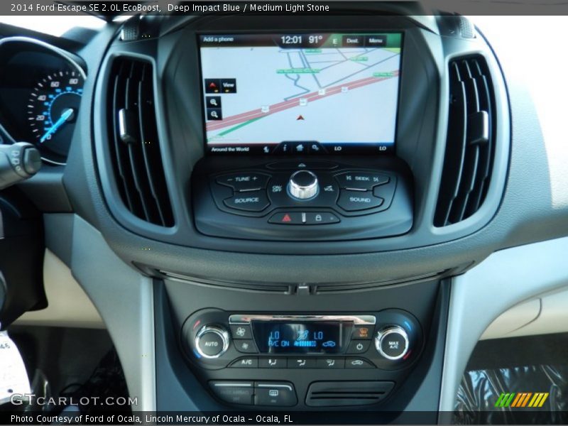 Deep Impact Blue / Medium Light Stone 2014 Ford Escape SE 2.0L EcoBoost