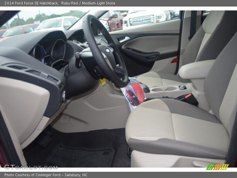 Ruby Red / Medium Light Stone 2014 Ford Focus SE Hatchback