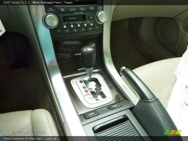 White Diamond Pearl / Taupe 2007 Acura TL 3.2