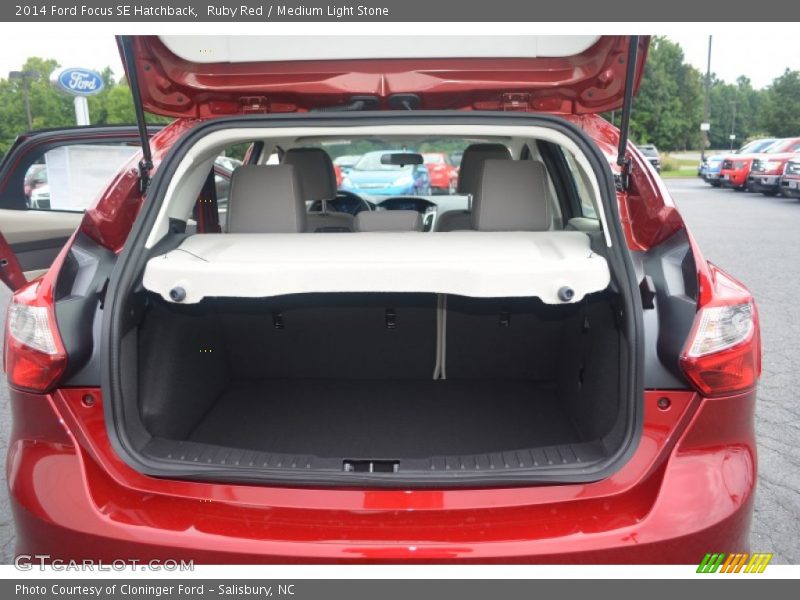 Ruby Red / Medium Light Stone 2014 Ford Focus SE Hatchback