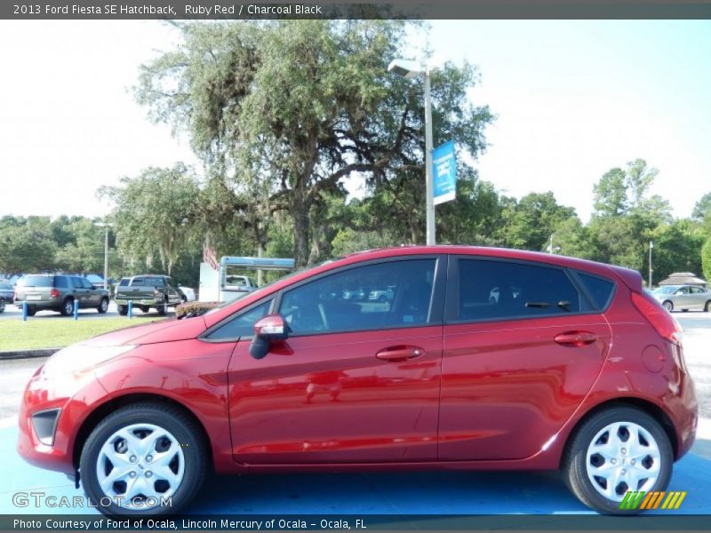 Ruby Red / Charcoal Black 2013 Ford Fiesta SE Hatchback
