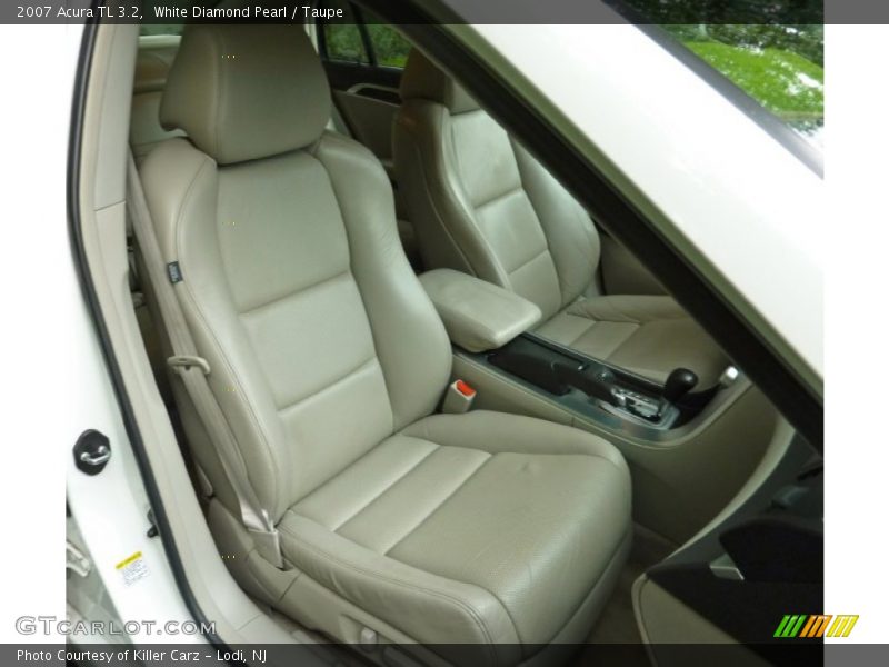White Diamond Pearl / Taupe 2007 Acura TL 3.2