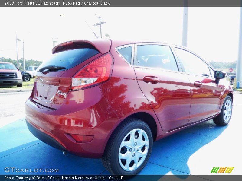 Ruby Red / Charcoal Black 2013 Ford Fiesta SE Hatchback