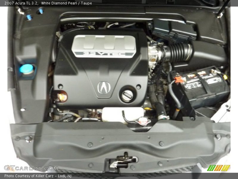 White Diamond Pearl / Taupe 2007 Acura TL 3.2