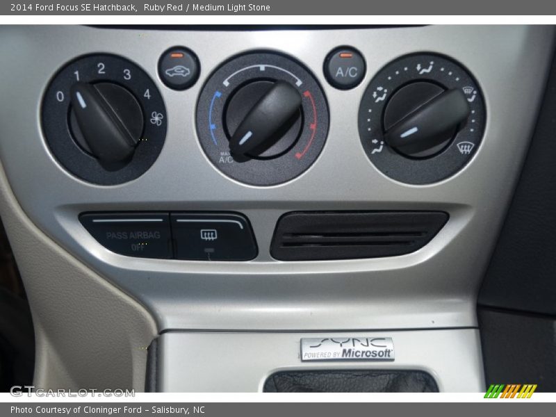 Ruby Red / Medium Light Stone 2014 Ford Focus SE Hatchback